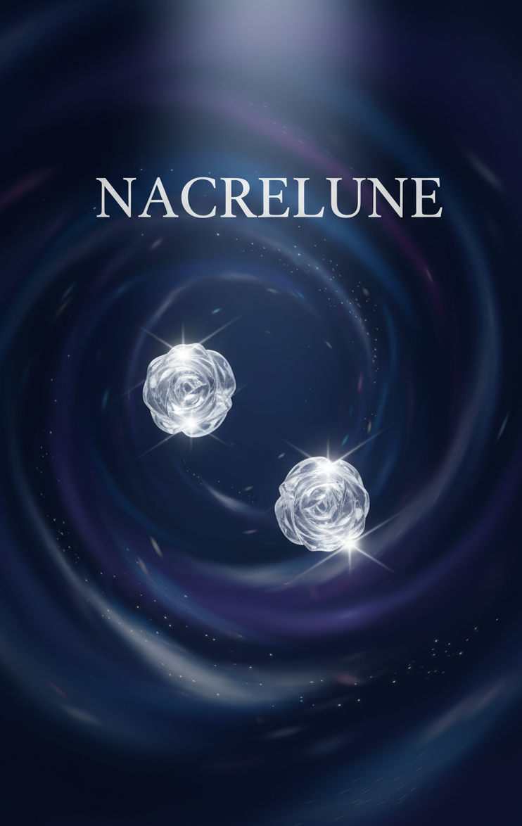 Boucles d’oreilles en cristal de roche en forme de rose-NACRELUNE NACRELUNE boucles d'oreille
