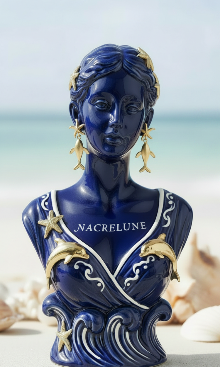 Boucles d'oreilles Dauphin – Acier Inoxydable Plaqué Or 18K | NACRELUNE