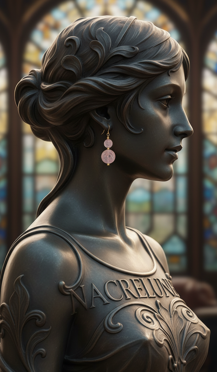 Boucles d'oreille Quartz Rose Forme Fleur – Bijou Lithothérapie & Douceur Florale | NACRELUNE NACRELUNE boucles d'oreille