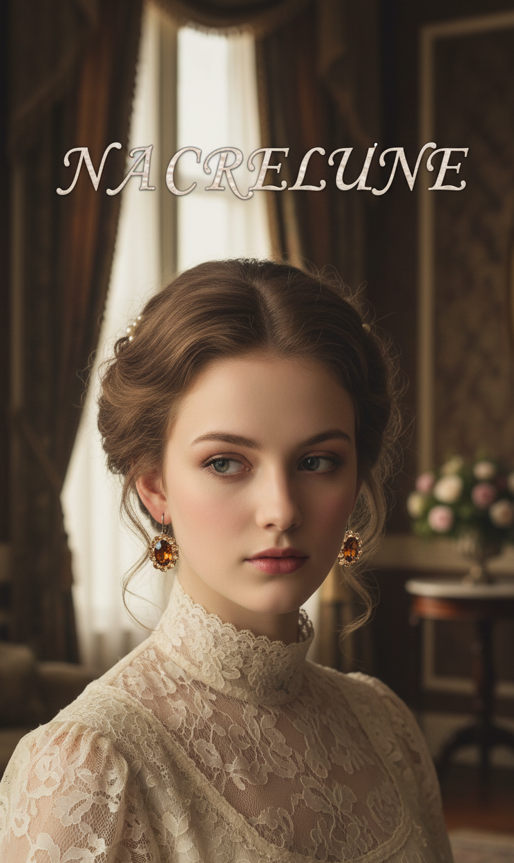 Boucles d’oreilles dormeuses en strass marron, style vintage-NACRELUNE NACRELUNE boucles d'oreille