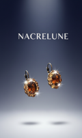 Boucles d’oreilles dormeuses en strass marron, style vintage-NACRELUNE NACRELUNE boucles d'oreille
