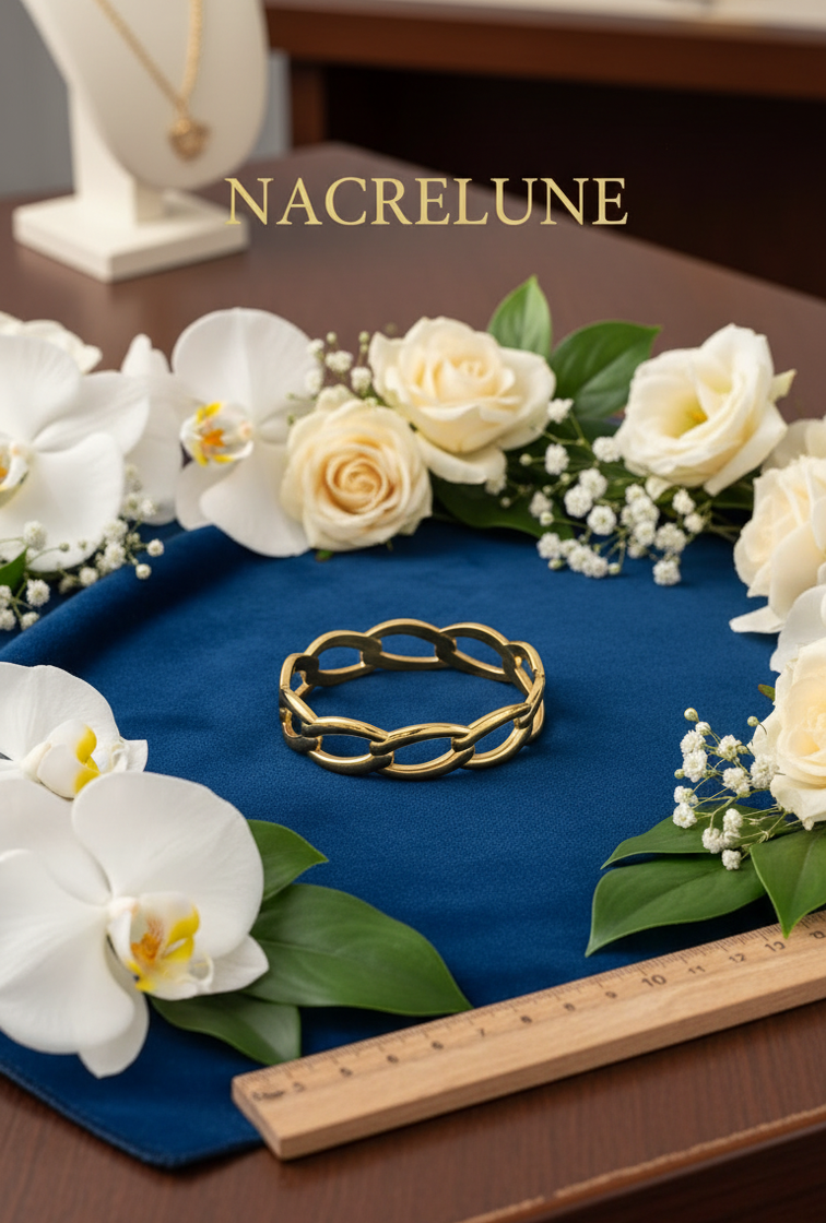 Bracelet Articulé Plaqué Or 18K – Acier Inoxydable 304