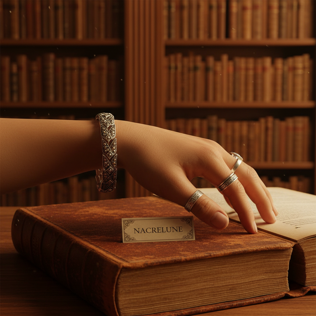 Bracelet Argent 925 et Marcassites - Bijou Rétro Chic nacrelune.com bracelet