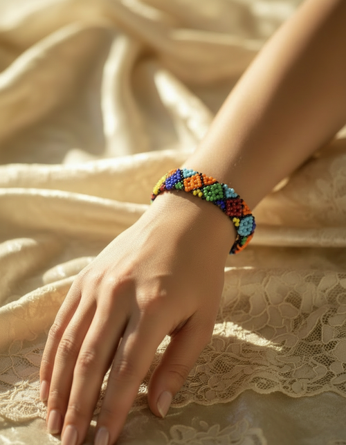 Bracelet fantaisie : couleurs variées à choisir. nacrelune.com bracelet