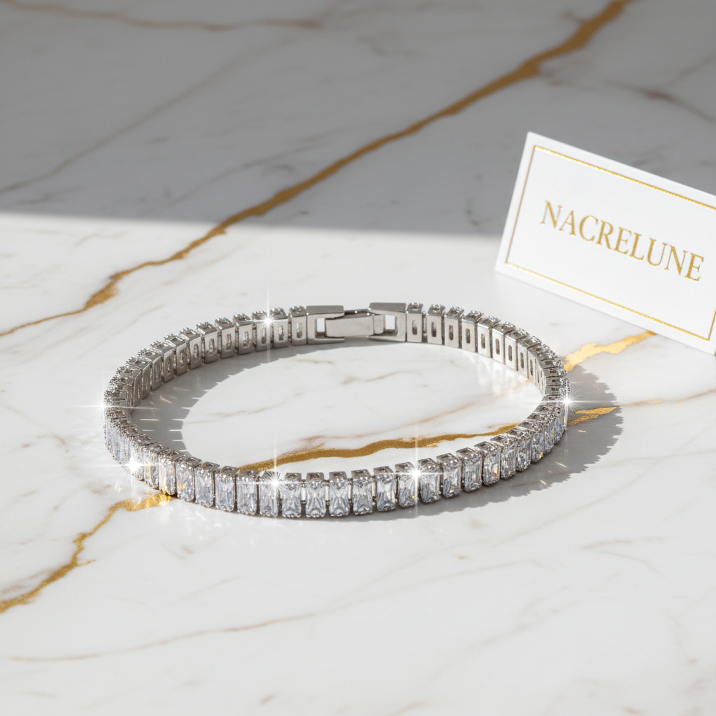 Bracelet zirconia large marbre