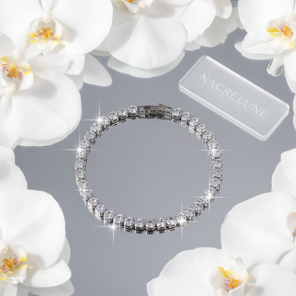 Bracelet zirconia miroir