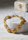 Bracelet Roses Plaqué Or | Argent 925 | Nacrelune NACRELUNE bracelet