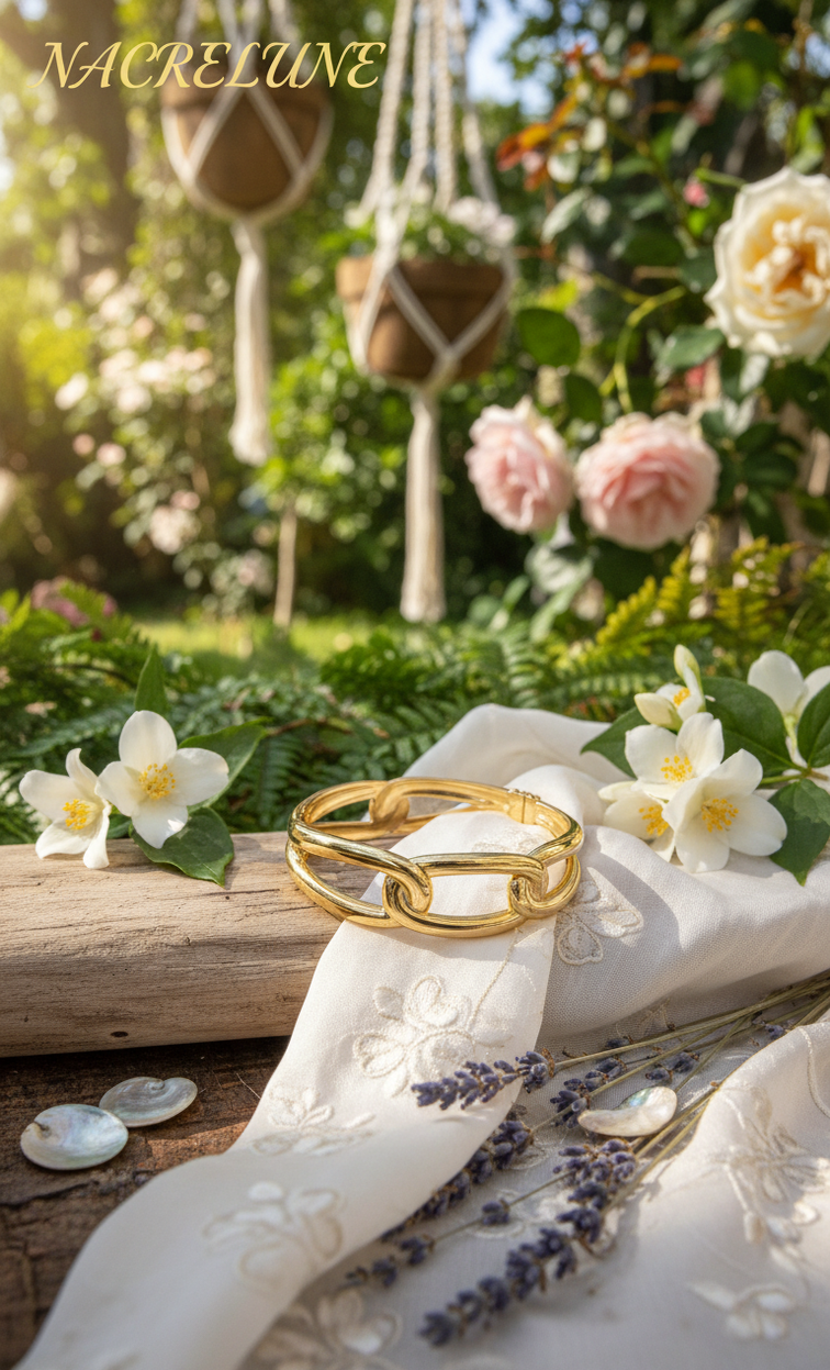 Bracelet Maillons Plaqué Or 18K – Acier Inoxydable 304 & Fermoir