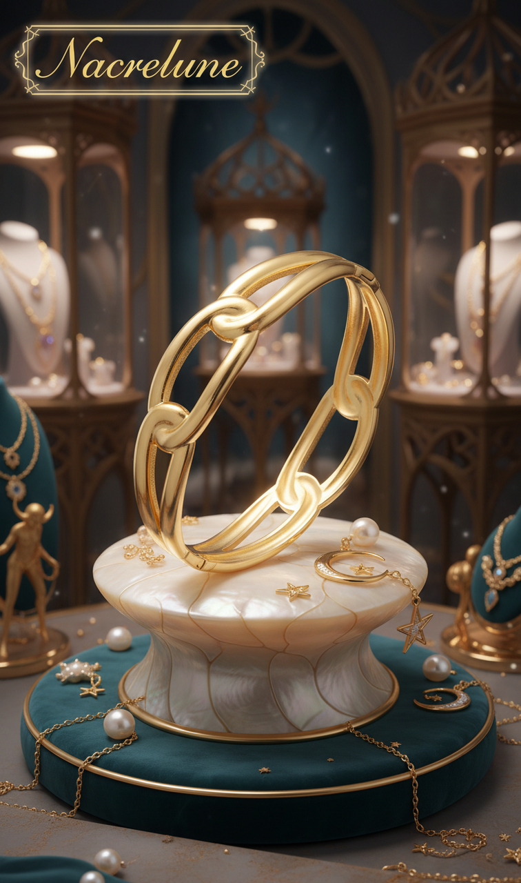 Bracelet Maillons Plaqué Or 18K – Acier Inoxydable 304 & Fermoir NACRELUNE bracelet