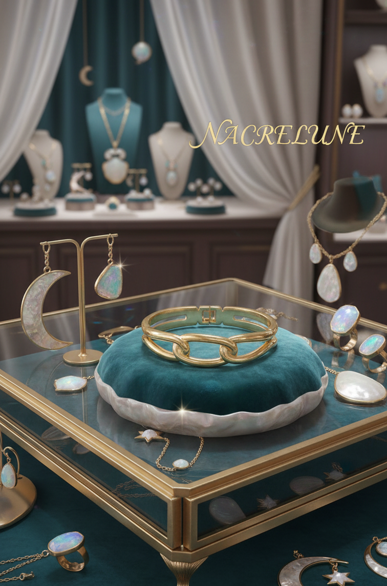 Bracelet Maillons Plaqué Or 18K – Acier Inoxydable 304 & Fermoir NACRELUNE bracelet