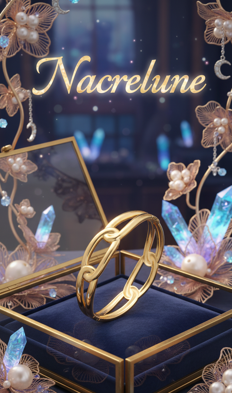 Bracelet Maillons Plaqué Or 18K – Acier Inoxydable 304 & Fermoir NACRELUNE bracelet