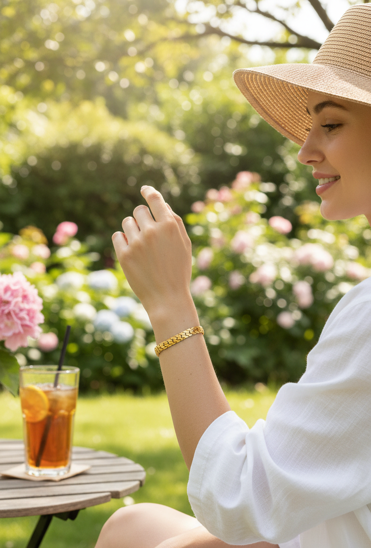 Bracelet Chaîne Plaqué Or 18K | Argent 925 | Nacrelune NACRELUNE bracelet