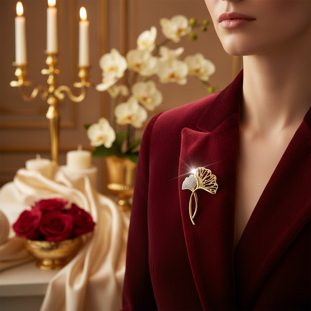 Broche en forme de fleur nacrelune.com broche