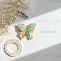 Broche Papillon en Porcelaine - Bijou Tendance Artisanal et Poétique nacrelune.com broche