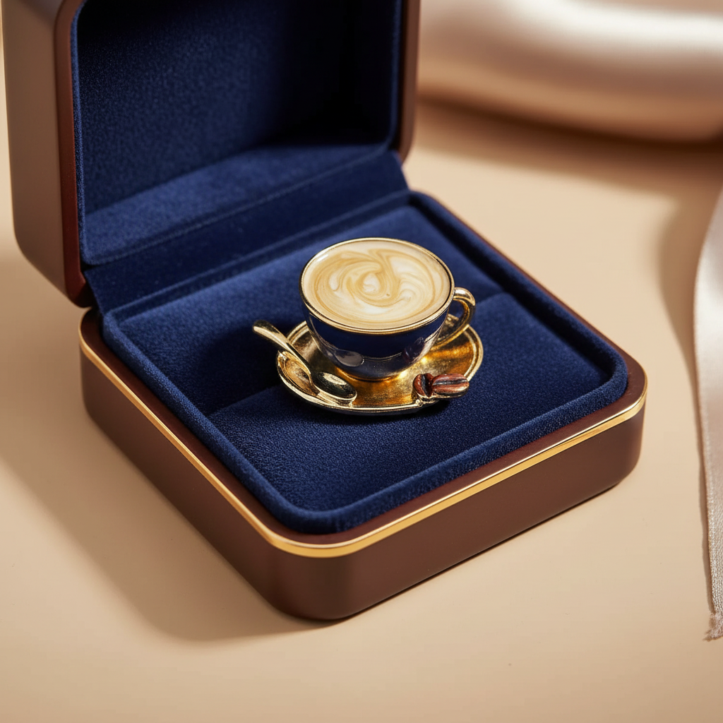 Broche tasse de café nacrelune.com broche