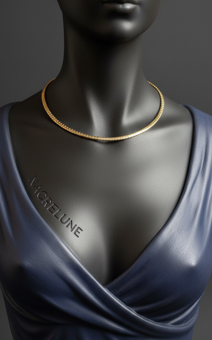 Collier semi-souple en acier inoxydable 304, 45 cm pour pendentif – 3 couleurs-NACRELUNE NACRELUNE collier