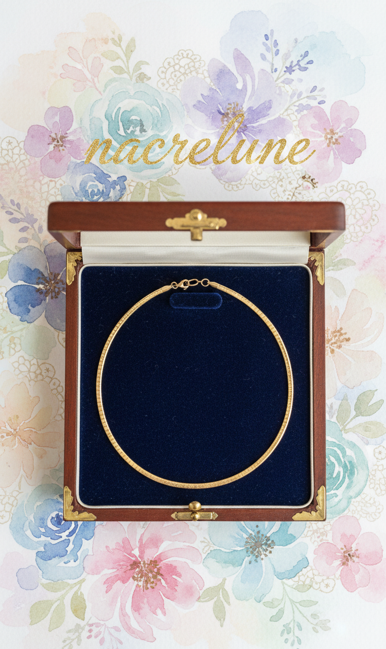 Collier semi-souple en acier inoxydable 304, 45 cm pour pendentif – 3 couleurs-NACRELUNE Or NACRELUNE collier