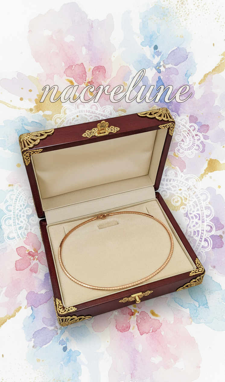 Collier semi-souple en acier inoxydable 304, 45 cm pour pendentif – 3 couleurs-NACRELUNE NACRELUNE collier