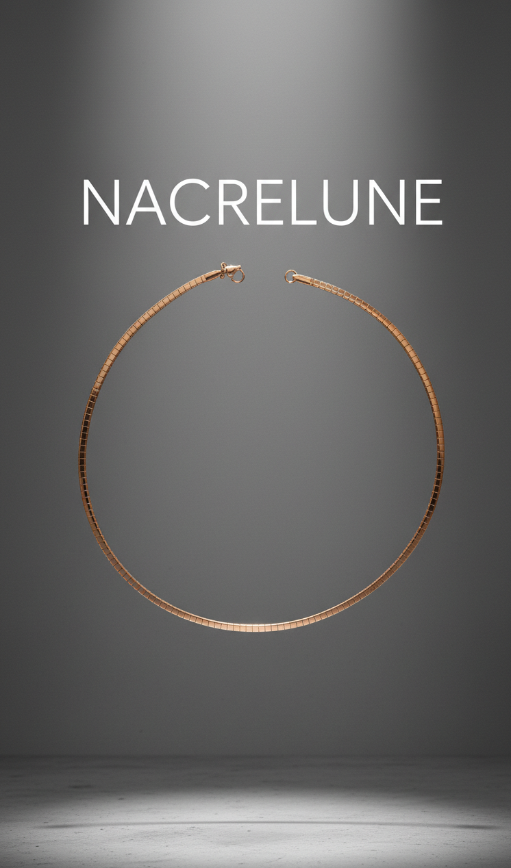 Collier semi-souple en acier inoxydable 304, 45 cm pour pendentif – 3 couleurs-NACRELUNE Or rose NACRELUNE collier