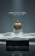 Pendentif fantaisie en forme de coeur doré nacrelune.com pendentif