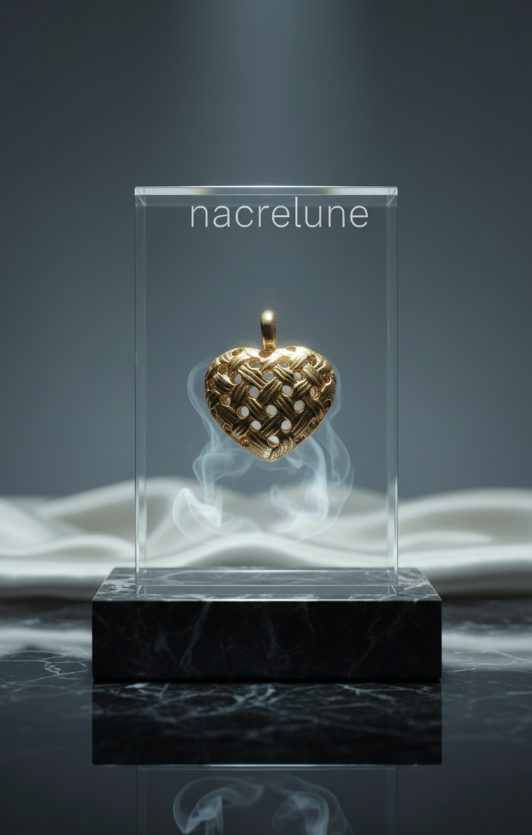Golden heart pendant C22 (Gold/silver)
