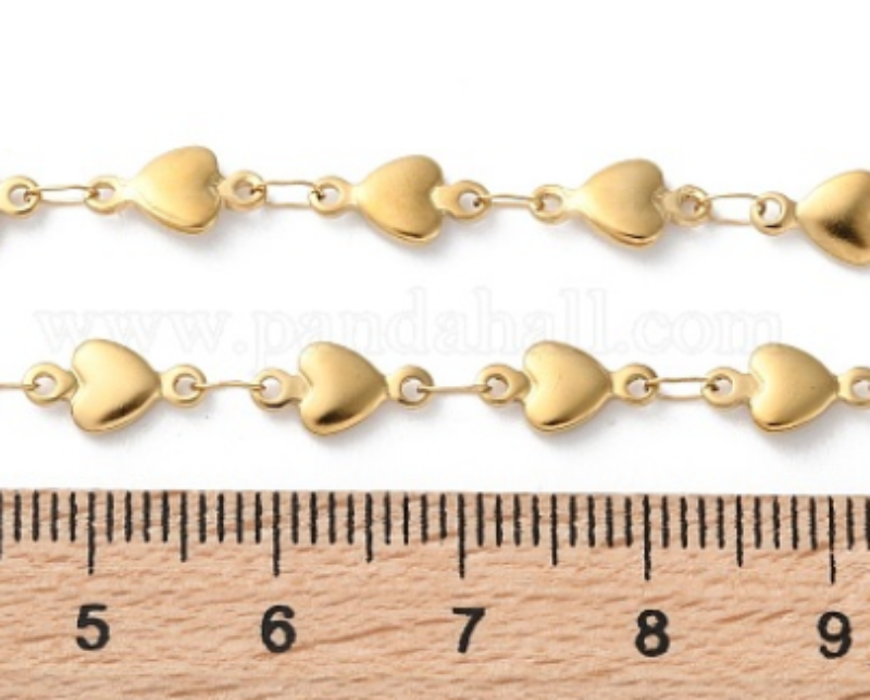 Collier Maillons Cœurs Plaqué Or – Chaîne Romantique | NACRELUNE NACRELUNE collier