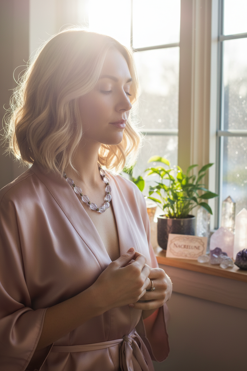 Collier Améthyste nacrelune.com collier