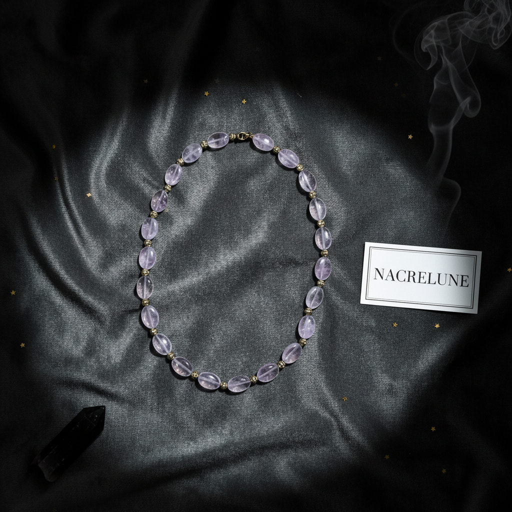 Collier Améthyste nacrelune.com collier