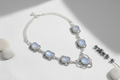 Collier en argent avec pierres de lune nacrelune.com collier