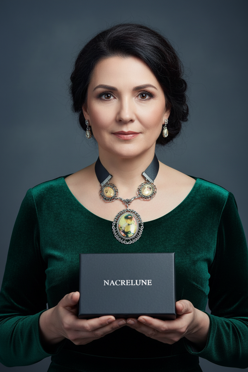 collier avec camées fantaisie nacrelune.com collier