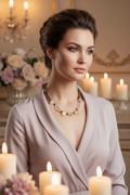 Collier en pierres naturelles coeurs citrines nacrelune.com collier