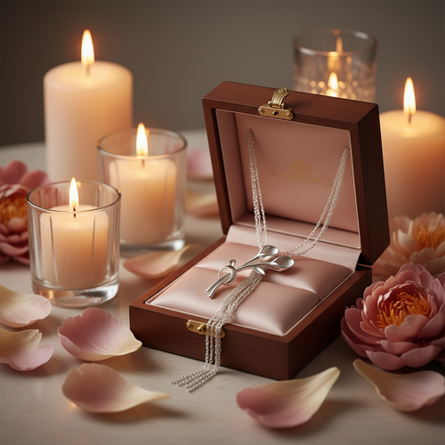 Collier argent avec fleurs nacrelune.com collier