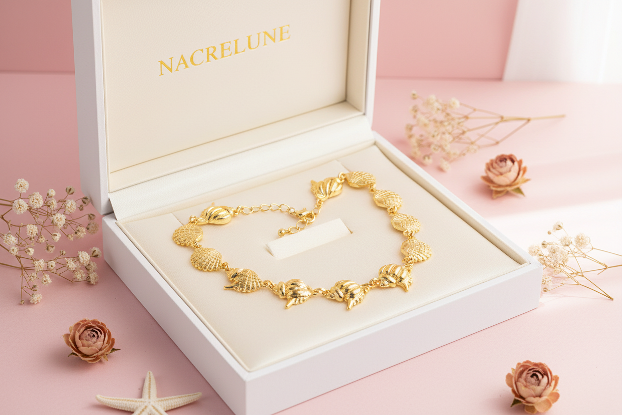 Collier Marée – Coquillages Plaqué Or | NACRELUNE NACRELUNE collier
