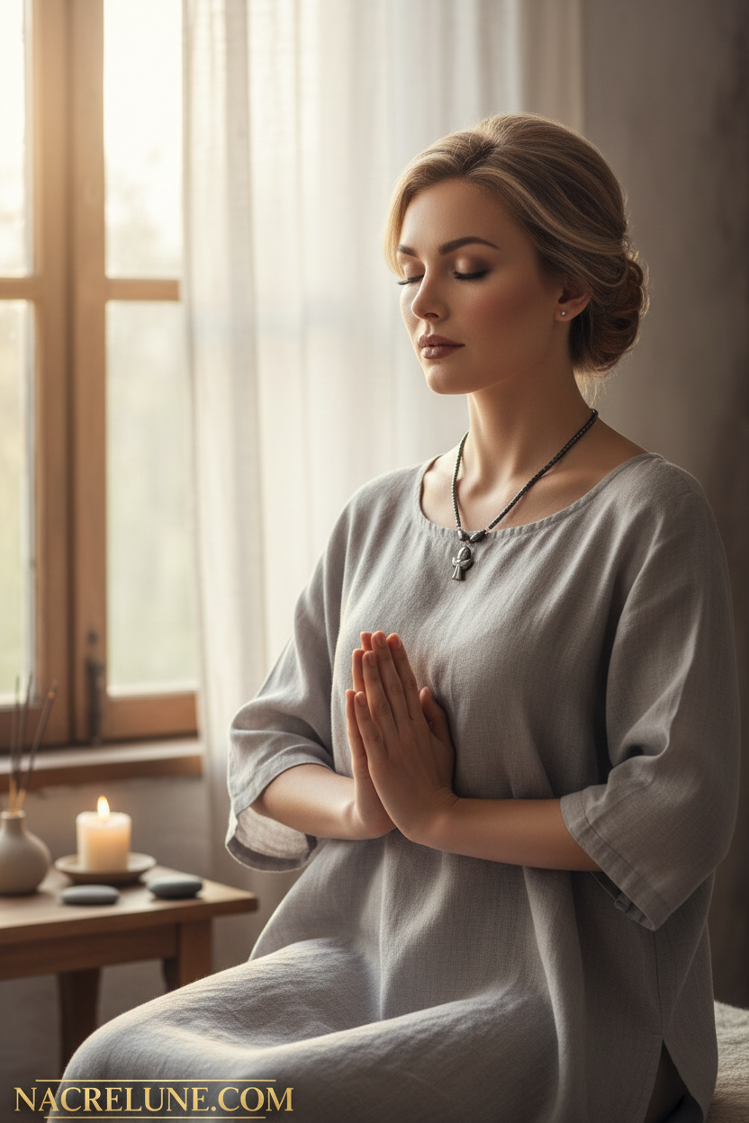 Collier hématite ange gardien spirituel