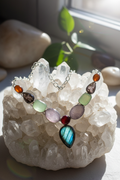 Collier en argent 925 et pierres fines avec labradorite nacrelune.com collier