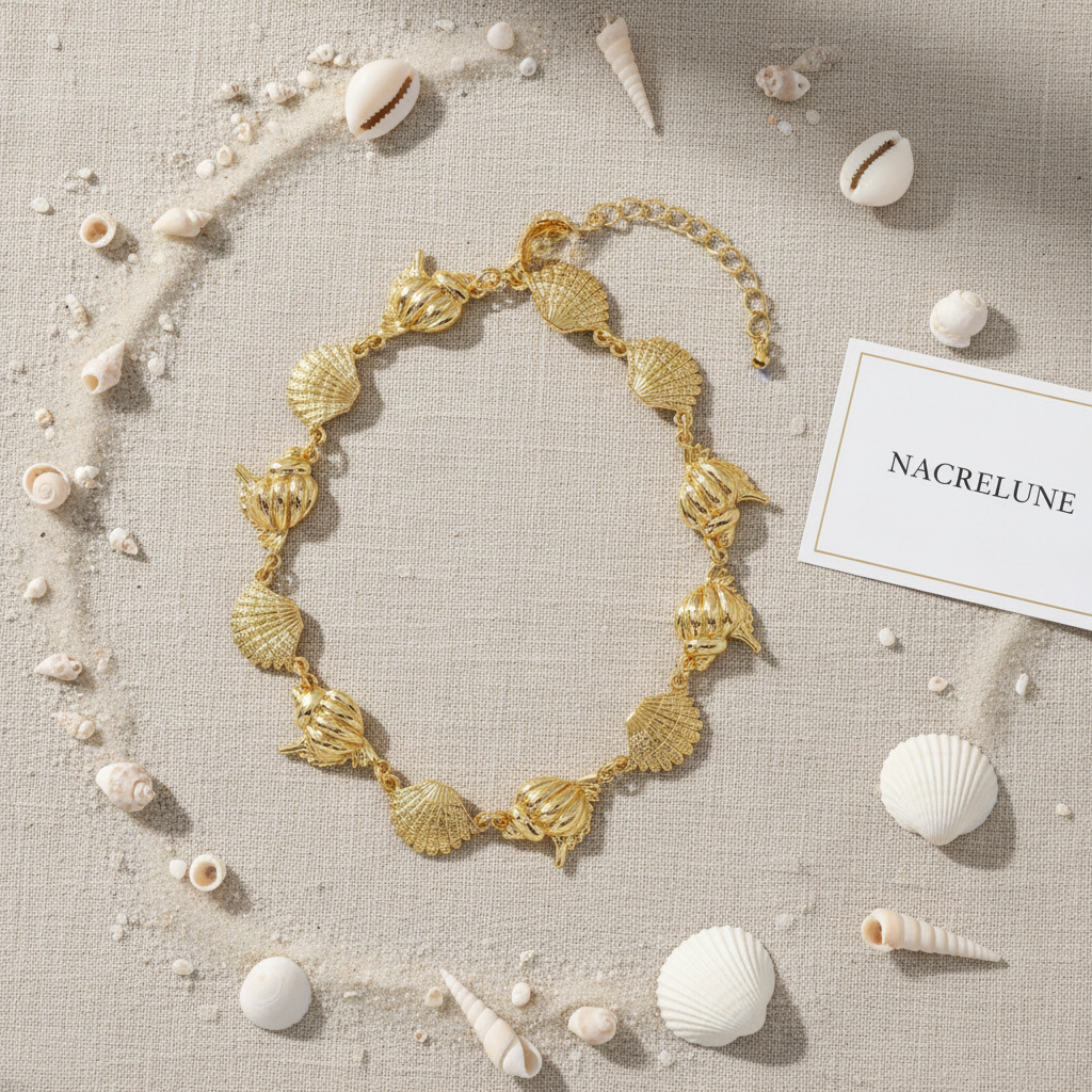 Collier Marée – Coquillages Plaqué Or | NACRELUNE NACRELUNE collier