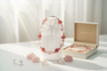 Collier artisanal en perles de quartz rouge nacrelune.com collier
