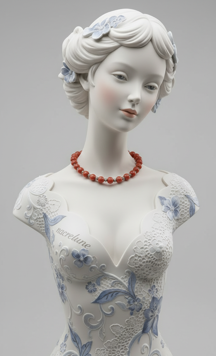 Collier Perles d'Agate Cornaline | NACRELUNE nacrelune.com collier