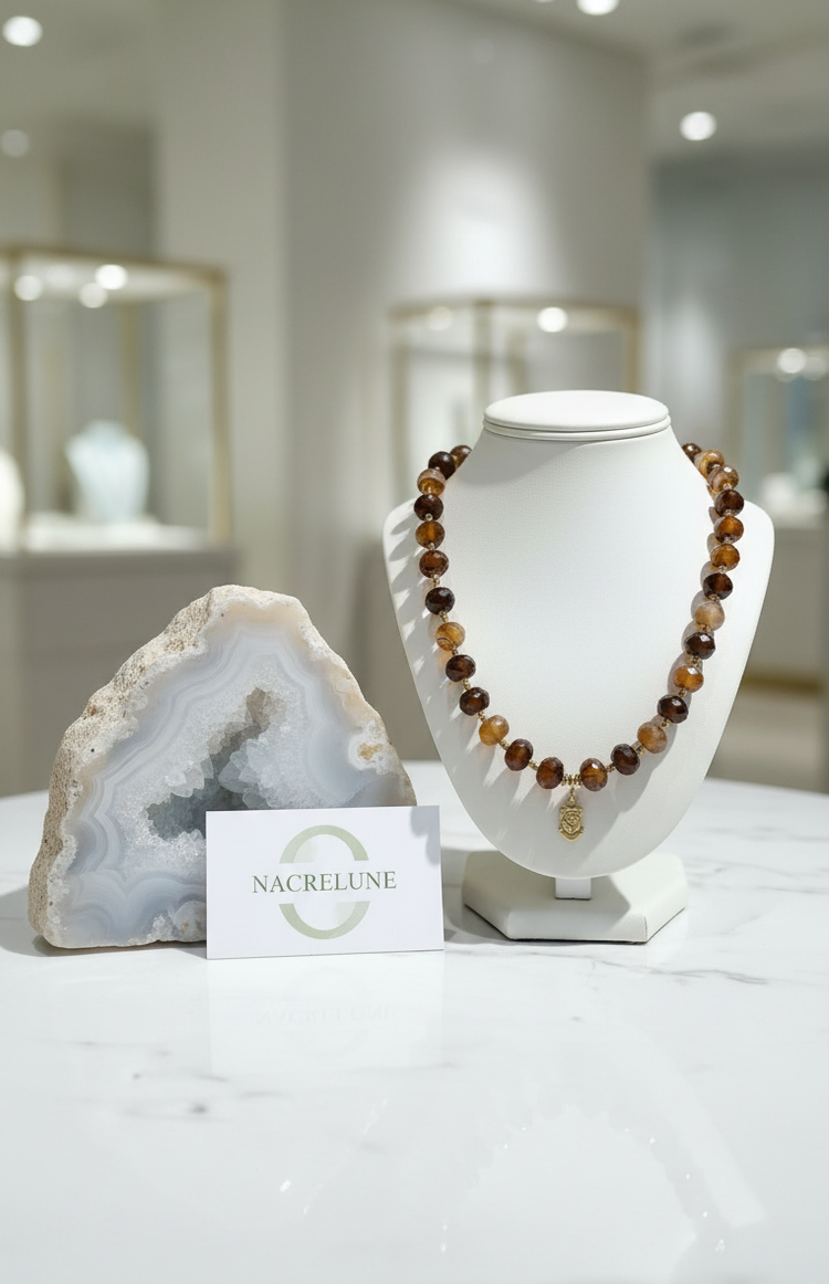 Collier Agate Cornaline | NACRELUNE nacrelune.com collier