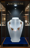 collier en verre décoré nacrelune.com collier