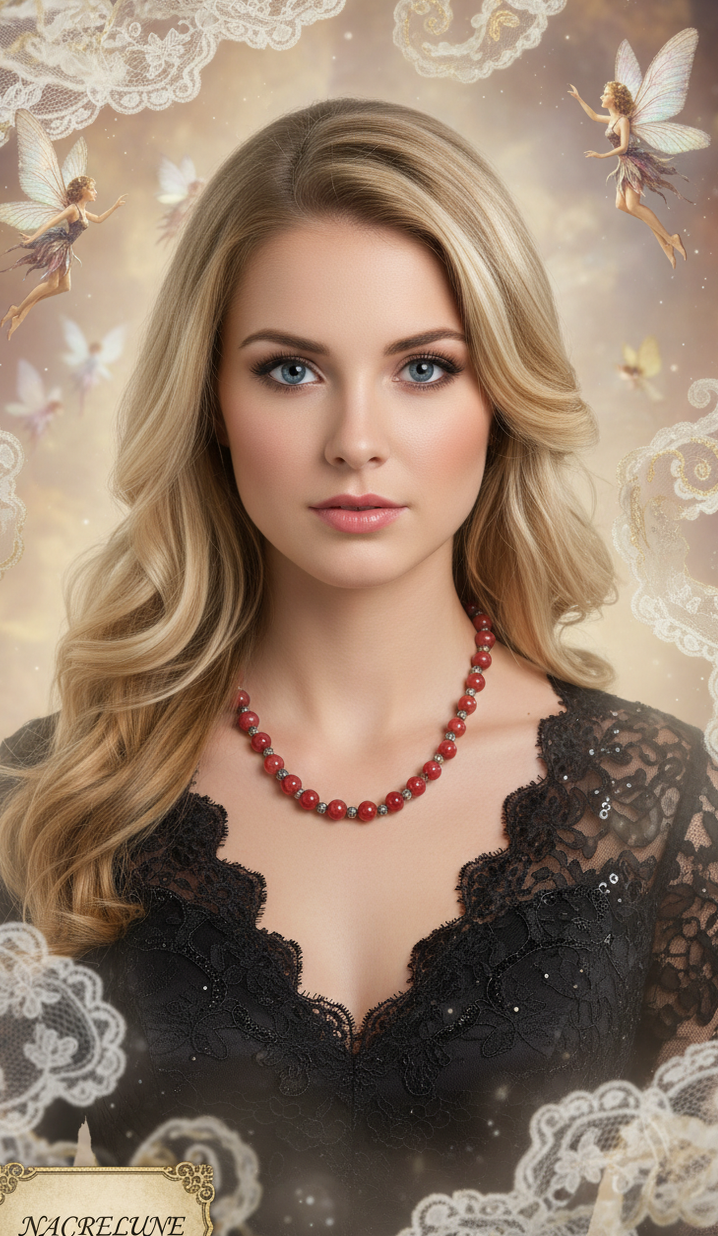 Collier Perles d'Agate Cornaline | NACRELUNE nacrelune.com collier