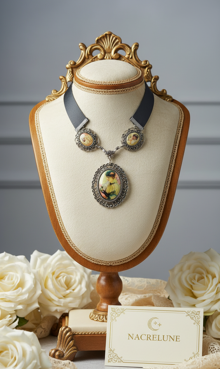 Collier avec Camées Fantaisie | NACRELUNE nacrelune.com collier