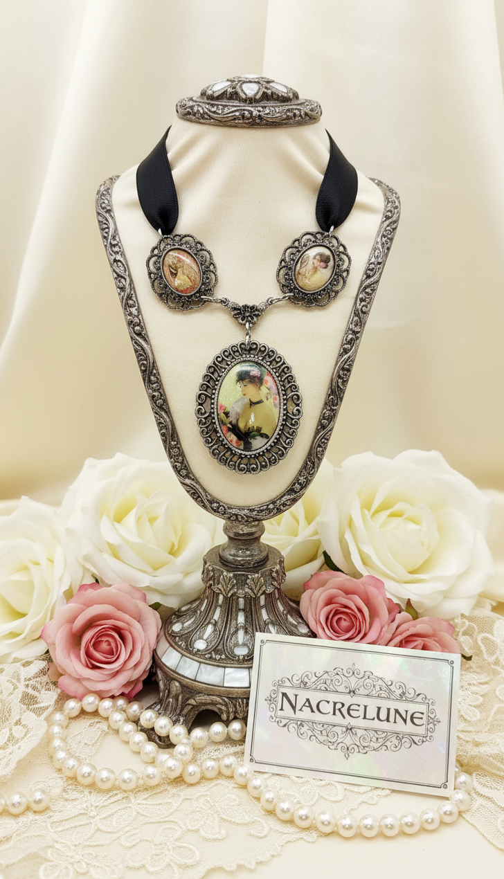 Collier avec Camées Fantaisie | NACRELUNE nacrelune.com collier