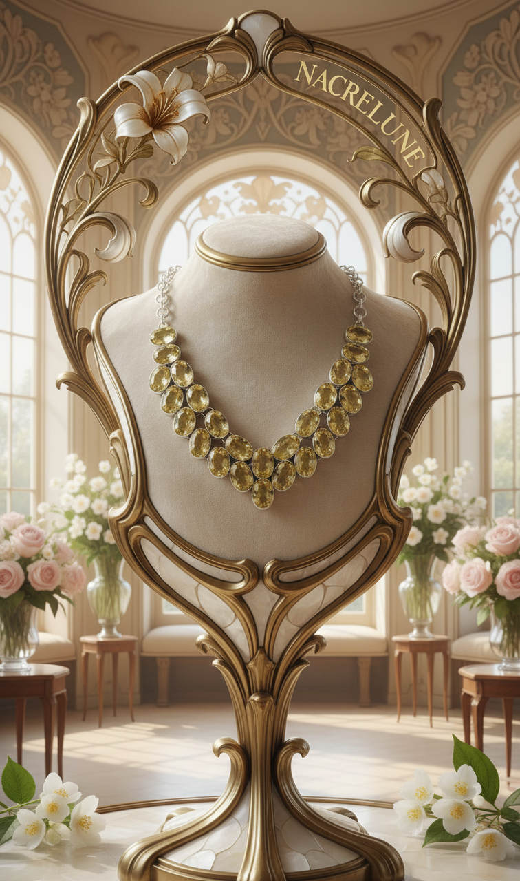 Collier Argent 925 & Citrines Taillées – Pierre de Joie & d'Abondance | NACRELUNE nacrelune.com collier