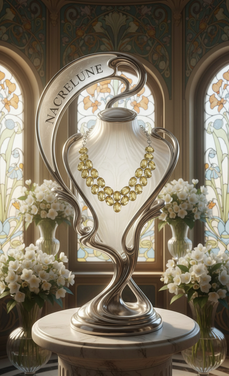 Collier Argent 925 & Citrines Taillées – Pierre de Joie & d'Abondance | NACRELUNE nacrelune.com collier