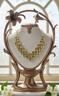 Collier Argent 925 & Citrines Taillées – Pierre de Joie & d'Abondance | NACRELUNE nacrelune.com collier