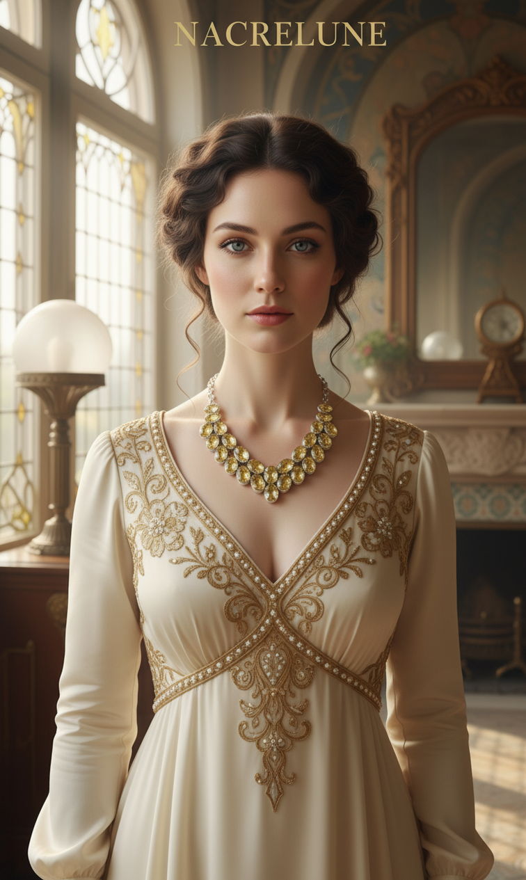 Collier Argent 925 & Citrines Taillées – Pierre de Joie & d'Abondance | NACRELUNE nacrelune.com collier