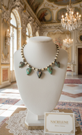 Collier Perles de Culture & Verre Vénitien Artisanal | NACRELUNE nacrelune.com collier