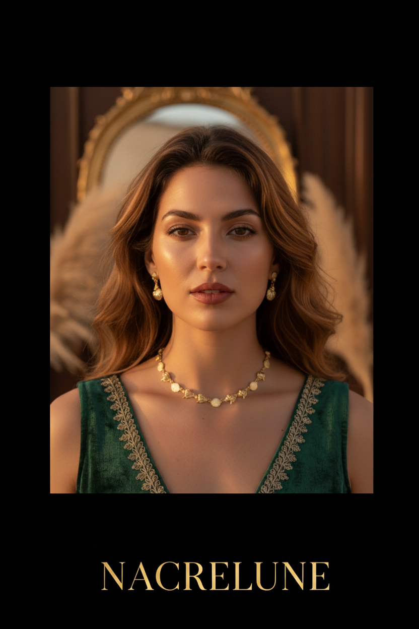 Collier Marée – Coquillages Plaqué Or | NACRELUNE NACRELUNE collier