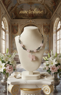 Collier Éléphant Sculpté en Quartz Rose Véritable | NACRELUNE nacrelune.com collier